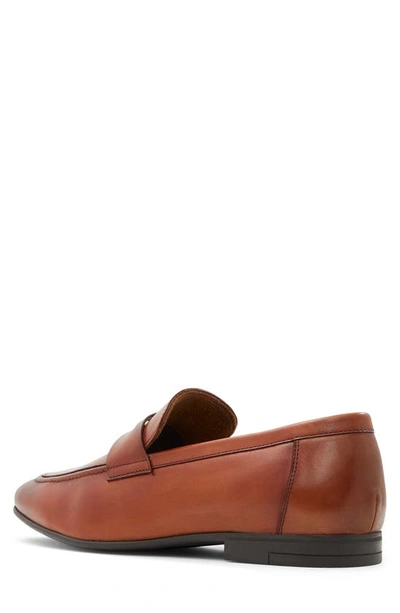 Shop Aldo Wakith Apron Toe Penny Loafer In Other Brown