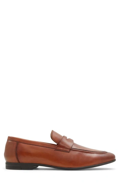 Shop Aldo Wakith Apron Toe Penny Loafer In Other Brown