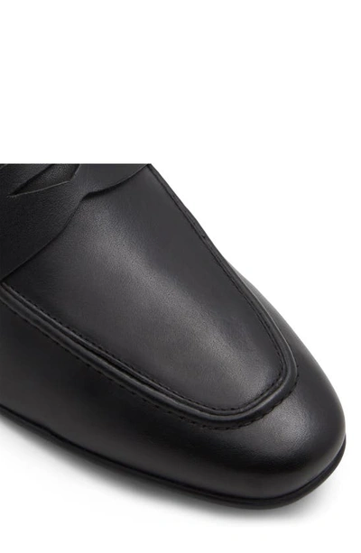 Shop Aldo Wakith Apron Toe Penny Loafer In Black