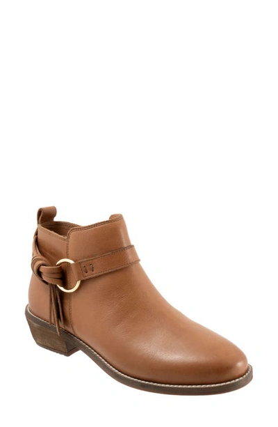 Shop Softwalk Reade Bootie In Cognac