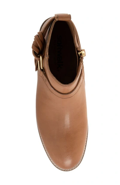 Shop Softwalk Reade Bootie In Cognac