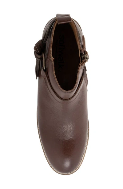 Softwalk Reade Bootie In Dark Brown