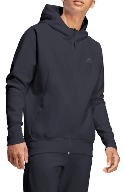 Shop Adidas Originals Sportswear Z.n.e. Premium Zip Hoodie In Black
