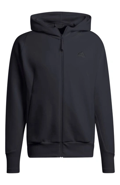 Shop Adidas Originals Sportswear Z.n.e. Premium Zip Hoodie In Black