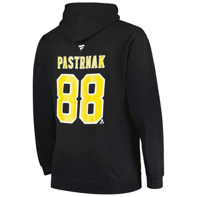 Profile Men's  David Pastrnak Black Boston Bruins Big And Tall Name And Number Pullover Hoodie In Black