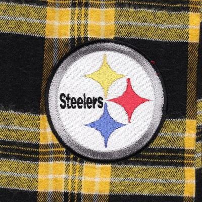 Shop Concepts Sport Black/gold Pittsburgh Steelers Plus Size Badge T-shirt & Pants Sleep Set