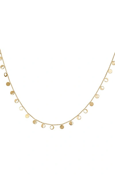 Shop L'atelier Nawbar Moon Circulation Charm Choker Necklace In Gold