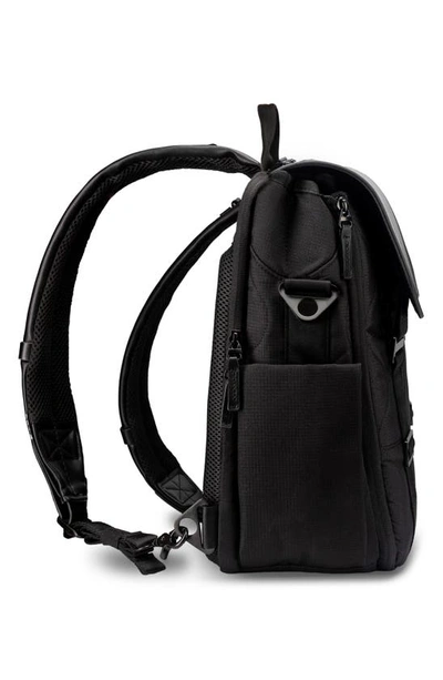 Shop Paperclip Willow Recycled Ocean Plastic Convertible Backpack Diaper Bag In Black