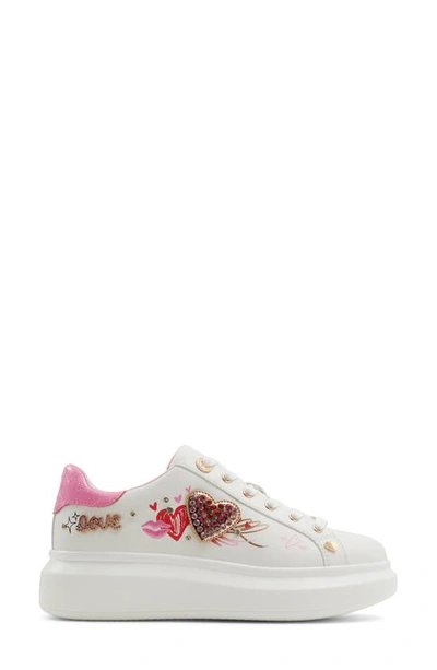 Shop Aldo Heartstep Platform Sneaker In Pink