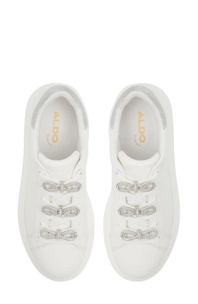 Shop Aldo Merrick Platform Sneaker In White