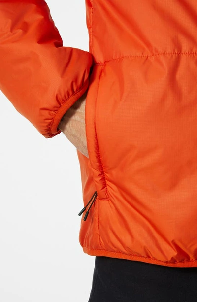 Shop Helly Hansen Flex Water Repellent Primaloft® Insulated Hooded Jacket In Patrol Orange