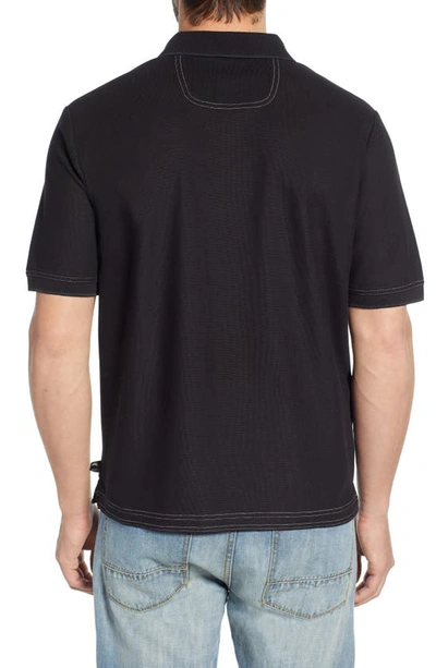 Tommy Bahama Emfielder 2.0 Islandzone Performance Polo In Black