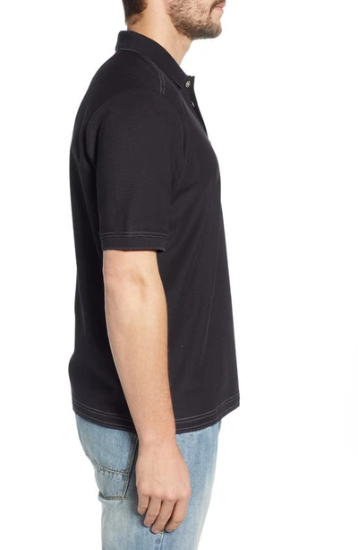Tommy Bahama Emfielder 2.0 Islandzone Performance Polo In Black
