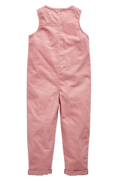 Shop Mini Boden Kids' Cotton Corduroy Jumpsuit In Almond Pink