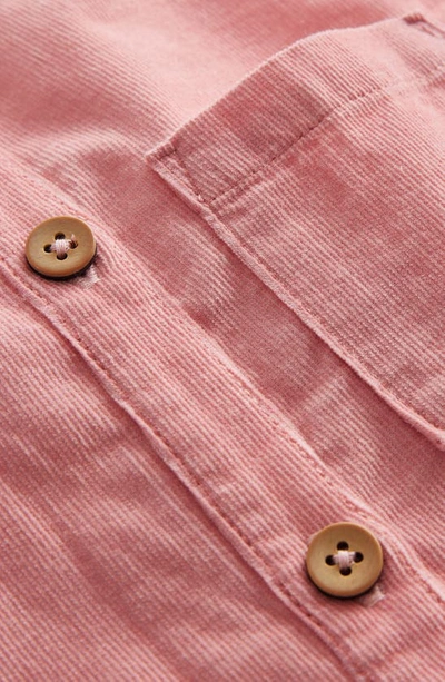 Shop Mini Boden Kids' Cotton Corduroy Jumpsuit In Almond Pink