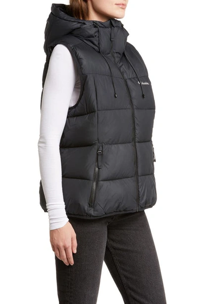 Shop Columbia Pike Lake Ii Water Repellent Hooded Puffer Vest In Black