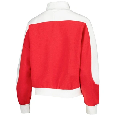 Shop Gameday Couture Red Ohio State Buckeyes Make It A Mock Sporty Pullover Sweatshirt In Scarlet