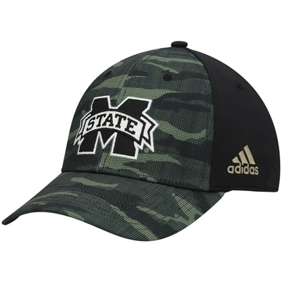Shop Adidas Originals Adidas Camo Mississippi State Bulldogs Military Appreciation Primegreen Flex Hat