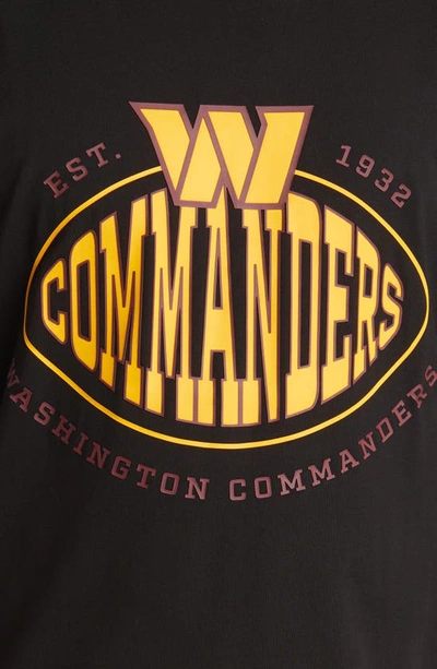 Shop Hugo Boss Boss X Nfl Stretch Cotton Graphic T-shirt In Washington Commanders Black