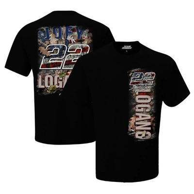 Shop Team Penske Black Joey Logano Patriotic Camo T-shirt