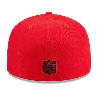 New Era Red Kansas City Chiefs  Main Patch 59fifty Fitted Hat In Red