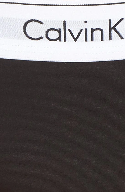 Shop Calvin Klein Modern Cotton Blend Hipster Briefs In Black