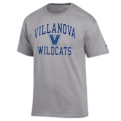 Shop Champion Heather Gray Villanova Wildcats High Motor T-shirt