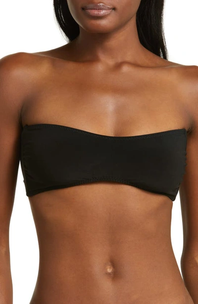 Shop Norma Kamali Bandeau Bikini Top In Black