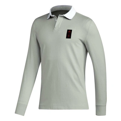 Shop Adidas Originals Adidas 2023 Player Gray Real Salt Lake Travel Long Sleeve Polo