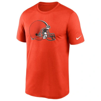 Shop Nike Orange Cleveland Browns Logo Essential Legend Performance T-shirt