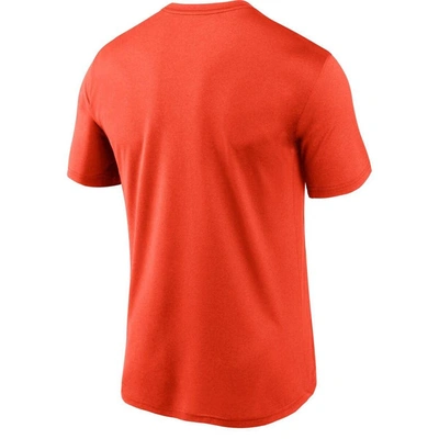 Shop Nike Orange Cleveland Browns Logo Essential Legend Performance T-shirt