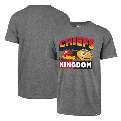 Shop 47 ' Heather Gray Kansas City Chiefs Chiefs Kingdom Super Rival T-shirt