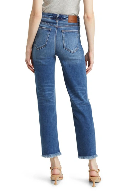 Hidden Jeans Ripped Frayed Hem Skinny Jeans In Dark Wash