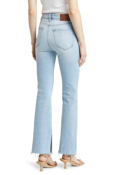 Hidden Jeans Raw Hem Bootcut Jeans In Light Wash