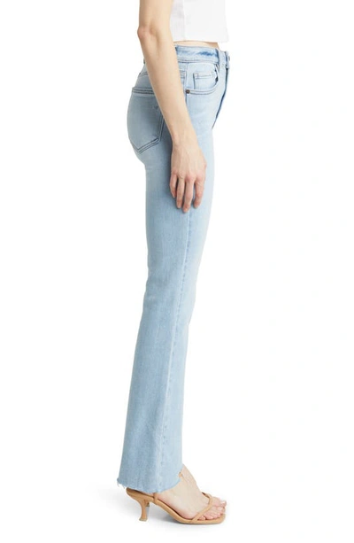 Hidden Jeans Raw Hem Bootcut Jeans In Light Wash