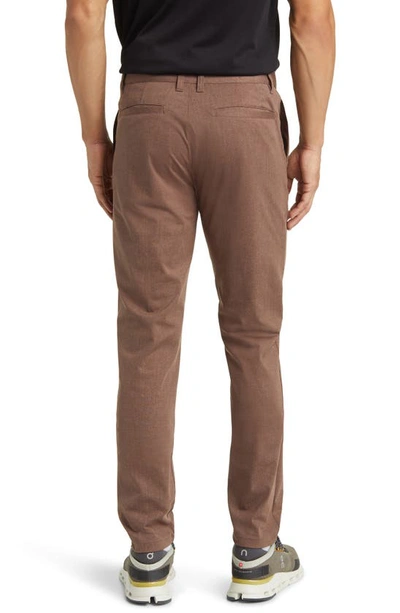 Shop Rhone Commuter Slim Fit Pants In Deep Taupe/ Coffee Print