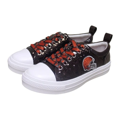 Shop Cuce Brown Cleveland Browns Team Sequin Sneakers