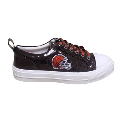 Shop Cuce Brown Cleveland Browns Team Sequin Sneakers