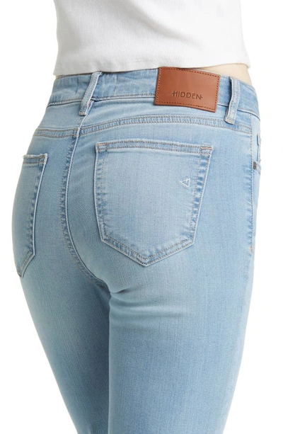 Shop Hidden Jeans Distressed Flare Jeans In Med Wash