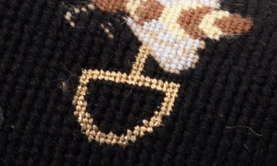 Bypaige Needlepoint Bee Flat In Black