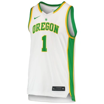 Shop Nike Basketball Throwback Replica Jersey In White