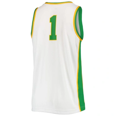 Shop Nike Basketball Throwback Replica Jersey In White