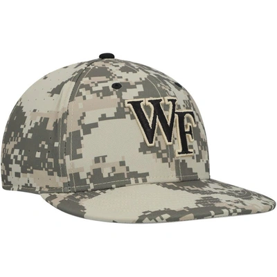 Shop Nike Camo Wake Forest Demon Deacons Aero True Baseball Performance Fitted Hat