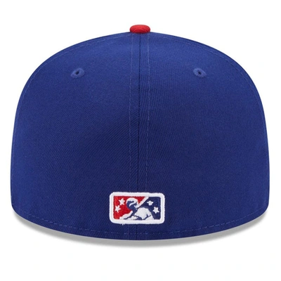 Shop New Era Blue Oklahoma City Dodgers Authentic Collection Alternate Logo 59fifty Fitted Hat