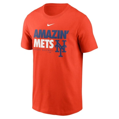 Shop Nike Orange New York Mets Amazin' Mets Local Team T-shirt