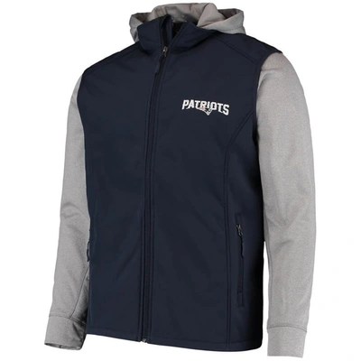 Shop Dunbrooke Navy/gray New England Patriots Alpha Full-zip Jacket
