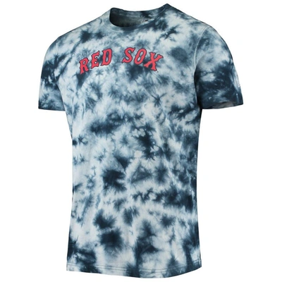 Shop New Era Navy Boston Red Sox Team Tie-dye T-shirt