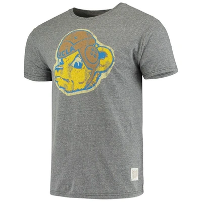 Shop Retro Brand Original  Heathered Gray Ucla Bruins Vintage Logo Tri-blend T-shirt In Heather Gray