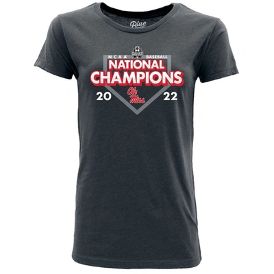 Shop Blue 84 Baseball College World Series Champions Schedule T-shirt In Heather Navy
