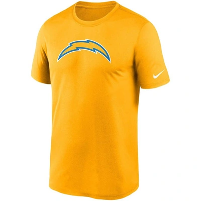 Shop Nike Gold Los Angeles Chargers Logo Essential Legend Performance T-shirt